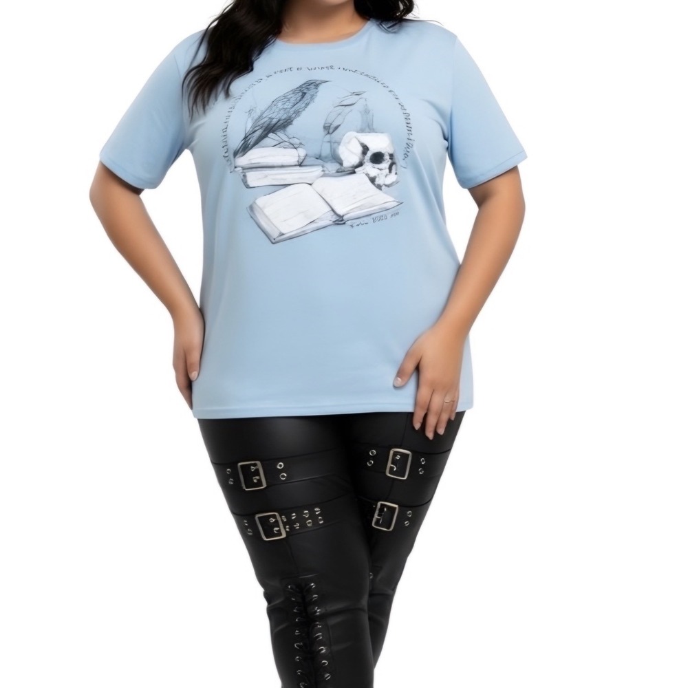 TORRID "Edgar Allen Poe" Classic Heritage Jersey Crew Tee NWT Size 3X - Picture 3 of 10